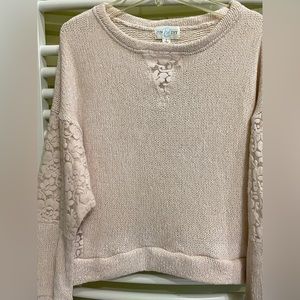 Laced Crew Neck Pullover